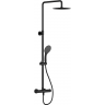 Душевая система BRASKO BLACK смеситель термостатический 3 режима шланг 150 металл черный 64527