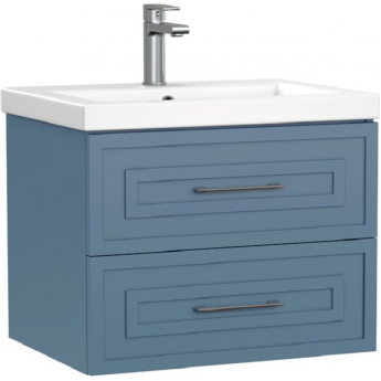Тумба под раковину CERSANIT CLASSIC 69088, 60 см, подвесная, голубая матовая