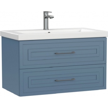Тумба под раковину CERSANIT CLASSIC 69091, 80 см, подвесная, голубая матовая